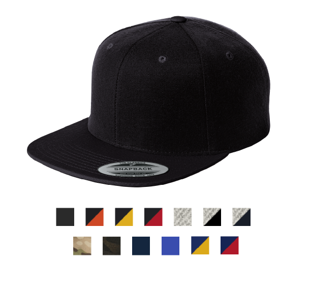 Sport-Tek YuPoong Flat Bill Snapback Cap