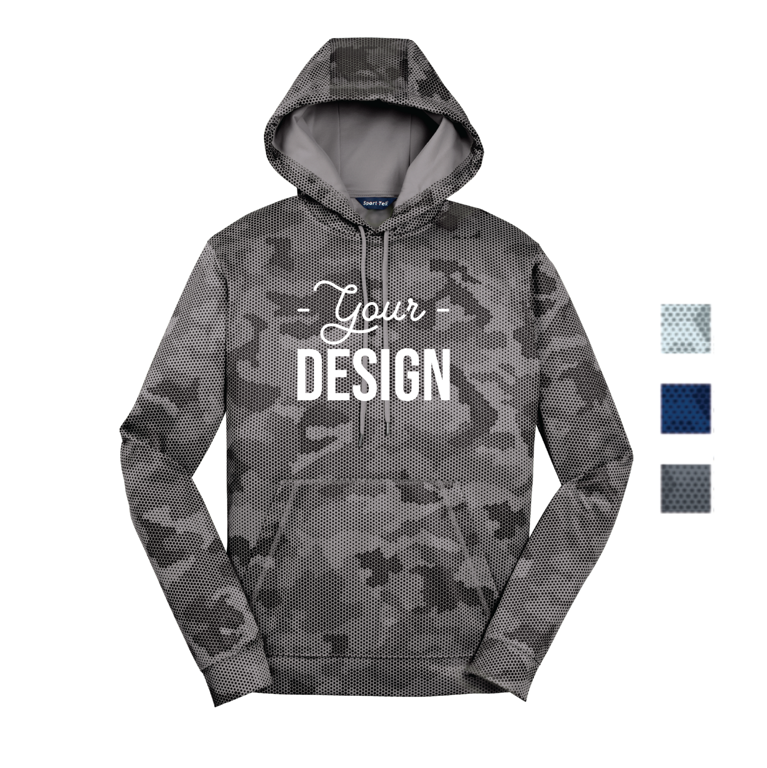 Sport-Tek Sport-Wick CamoHex Hoodie - Adult