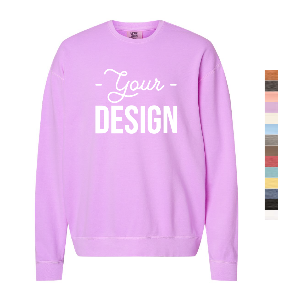 Comfort Colors Garment-Dyed Lightweight Crewneck Sweatshirt