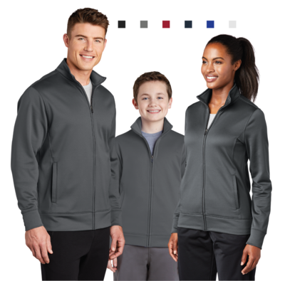 Sport-Tek Sport-Wick Fleece Full-Zip Jacket - Men&#39;s, Ladies &amp; Youth