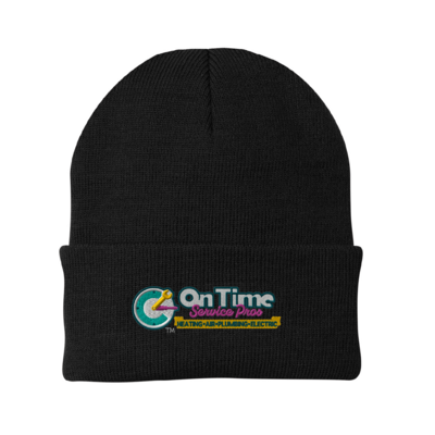 On Time Service Pros Port & Company Knit Beanie