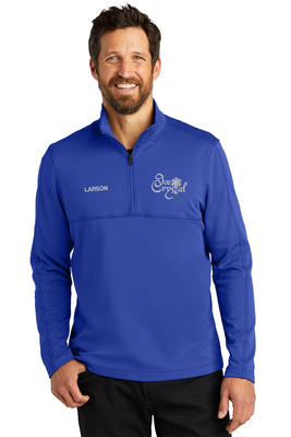 Eagan Ice Crystal Port Authority Smooth Fleece 1/4-Zip