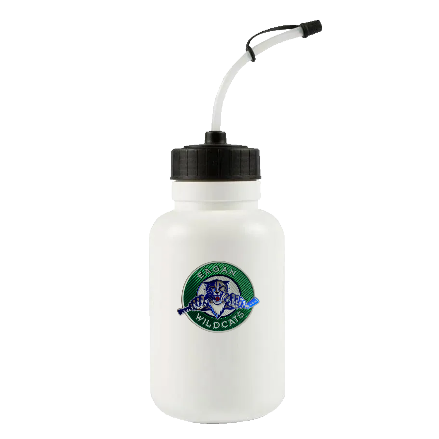 Eagan Hockey Water Bottle with Straw