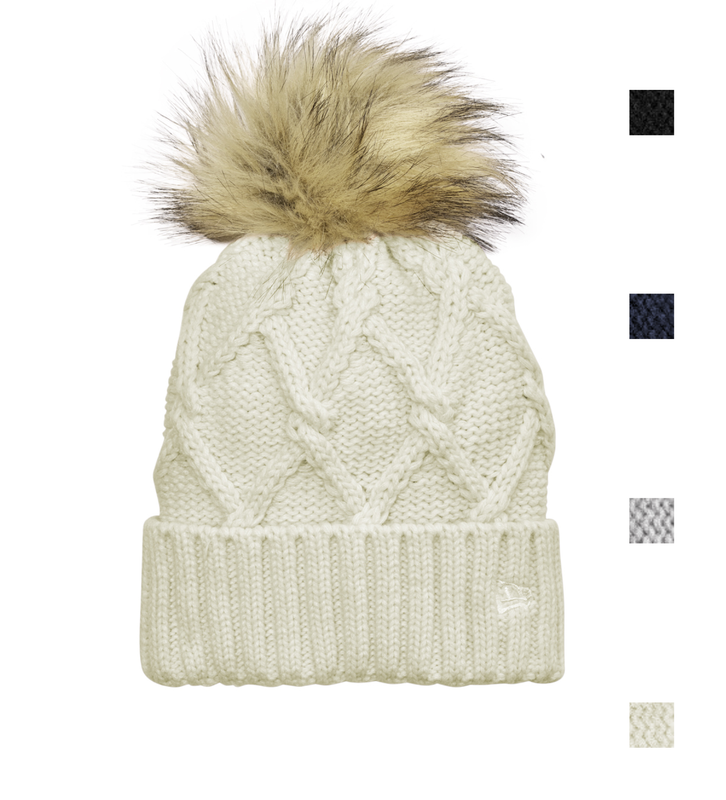 New Era Faux Fur Pom Beanie