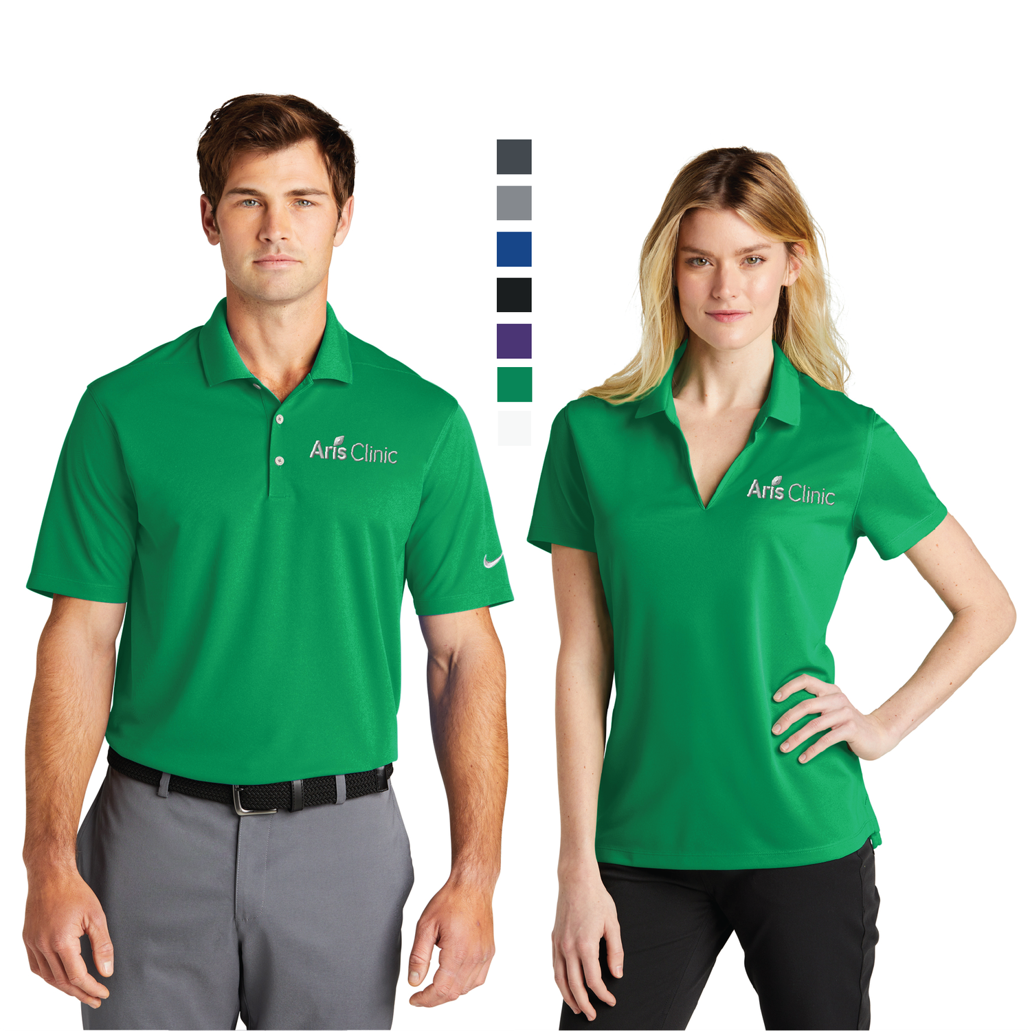Aris Clinic Nike Dri-FIT Micro Pique 2.0 Polo - Men&#39;s &amp; Ladies