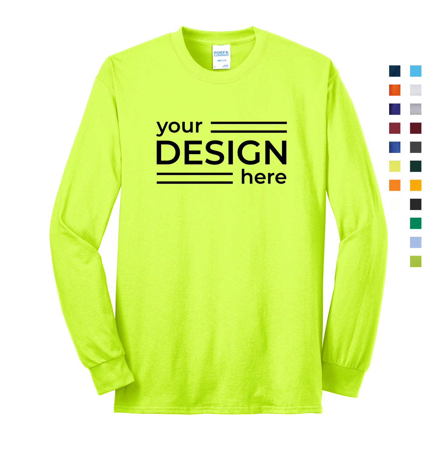 Port &amp; Company Long Sleeve Core Blend Tee - Regular &amp; Tall