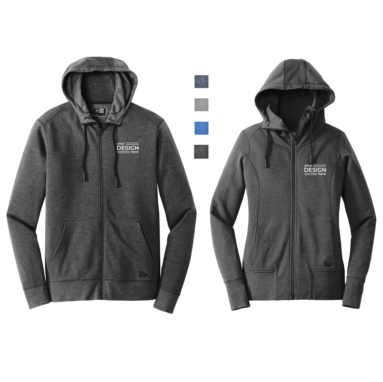 New Era Tri-Blend Full-Zip Hoodie - Men&#39;s &amp; Ladies