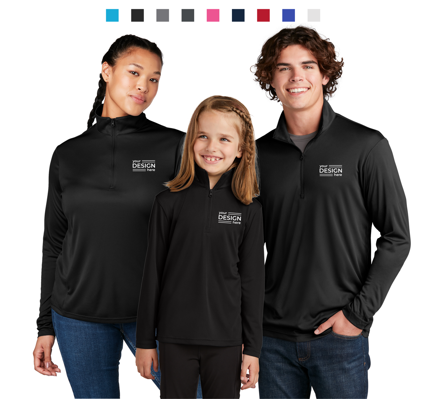 Sport-Tek Sport-Wick Textured 1/4-Zip Pullover - Men&#39;s, Ladies &amp; Youth