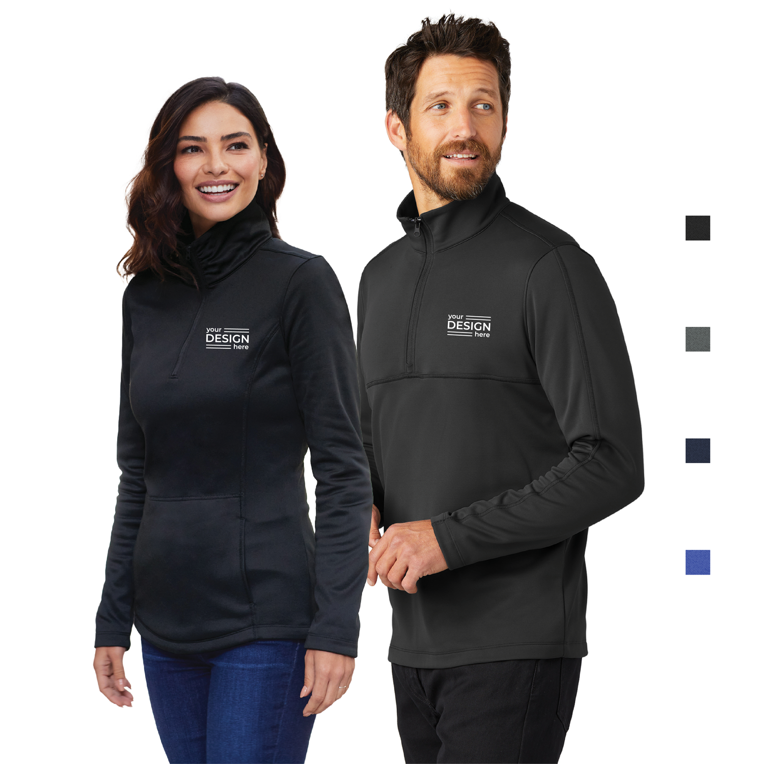 Port Authority Smooth Fleece 1/4-Zip Jacket - Men&#39;s &amp; Ladies