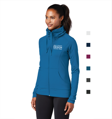Sport-Tek Ladies Sport-Wick Stretch Full-Zip Jacket