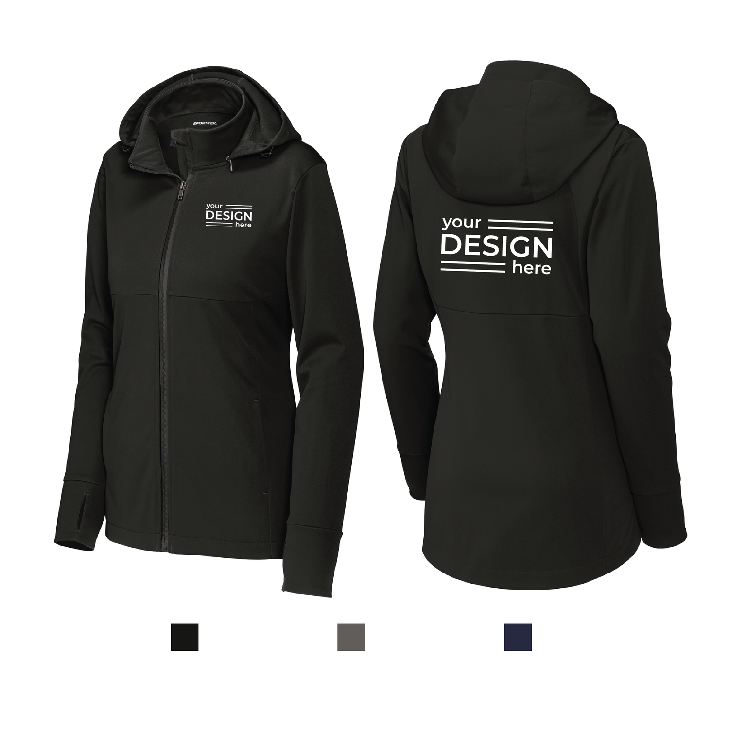 Sport-Tek Hooded Soft Shell Jacket - Men&#39;s &amp; Ladies