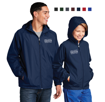 Sport-Tek Hooded Raglan Jacket - Adult &amp; Youth