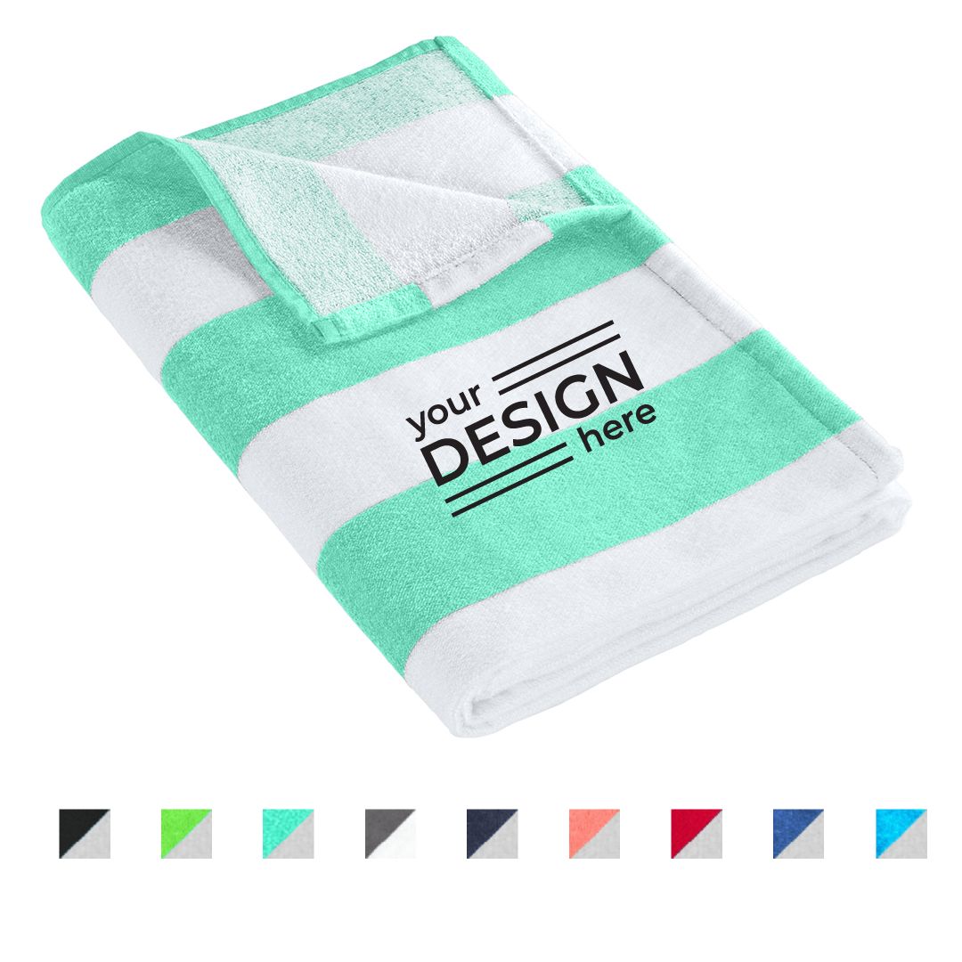 Port Authority Value Cabana Stripe Beach Towel