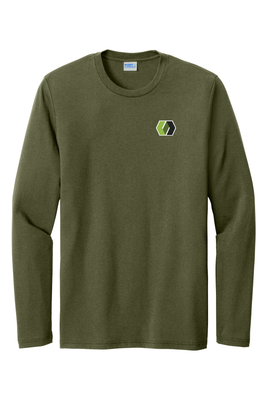 ShopJimmy Port &amp; Company Tri-Blend Long Sleeve Tee