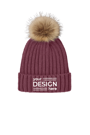 Port Authority Faux Fur Pom Beanie
