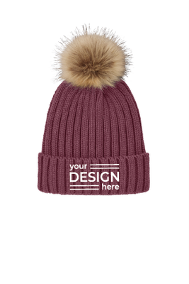Port Authority Faux Fur Pom Beanie