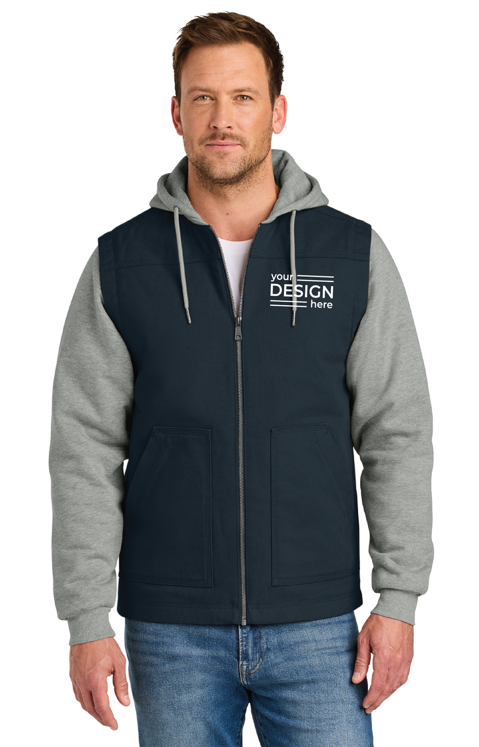 CornerStone Duck Fleece Full-Zip Hooded Jacket