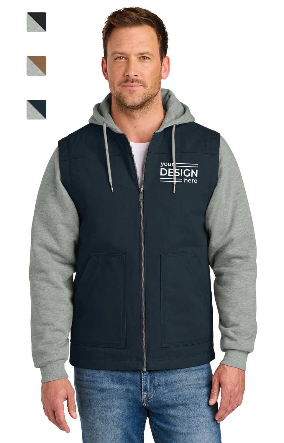 CornerStone Duck Fleece Full-Zip Hooded Jacket