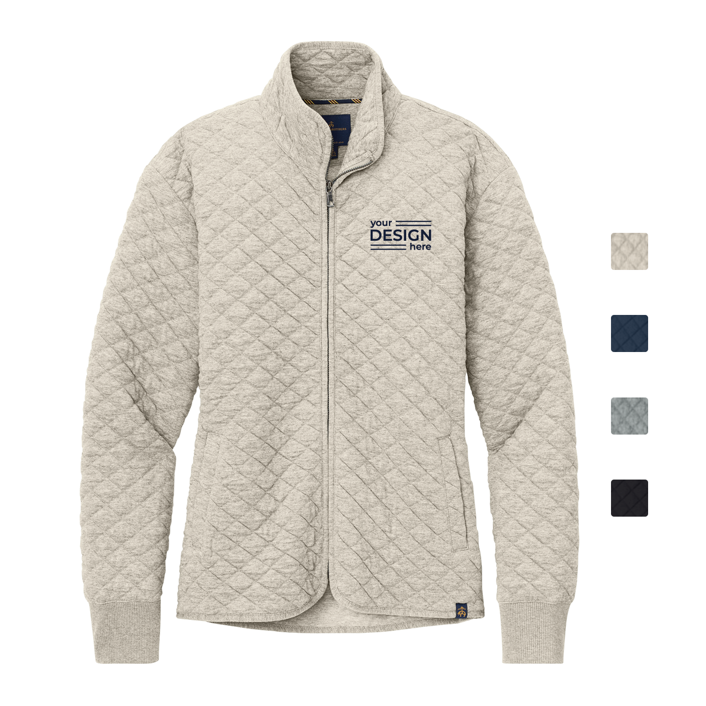 Brooks Brothers Women’s Diamond Quilt Full-Zip