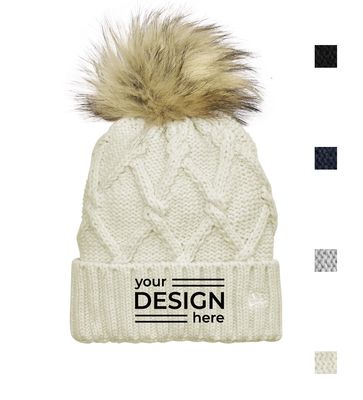 New Era Faux Fur Pom Beanie