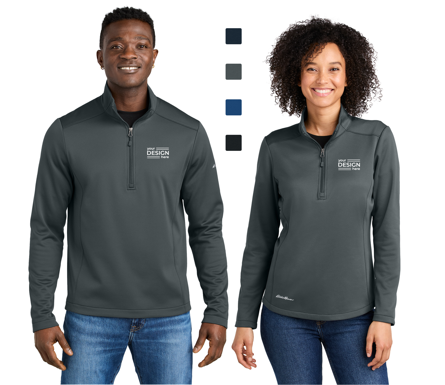 Eddie Bauer Smooth Mid Layer Fleece 1/2-Zip - Men's &amp; Ladies