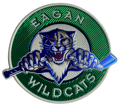 Eagan Hockey 3D Embossed Metallic Emblem