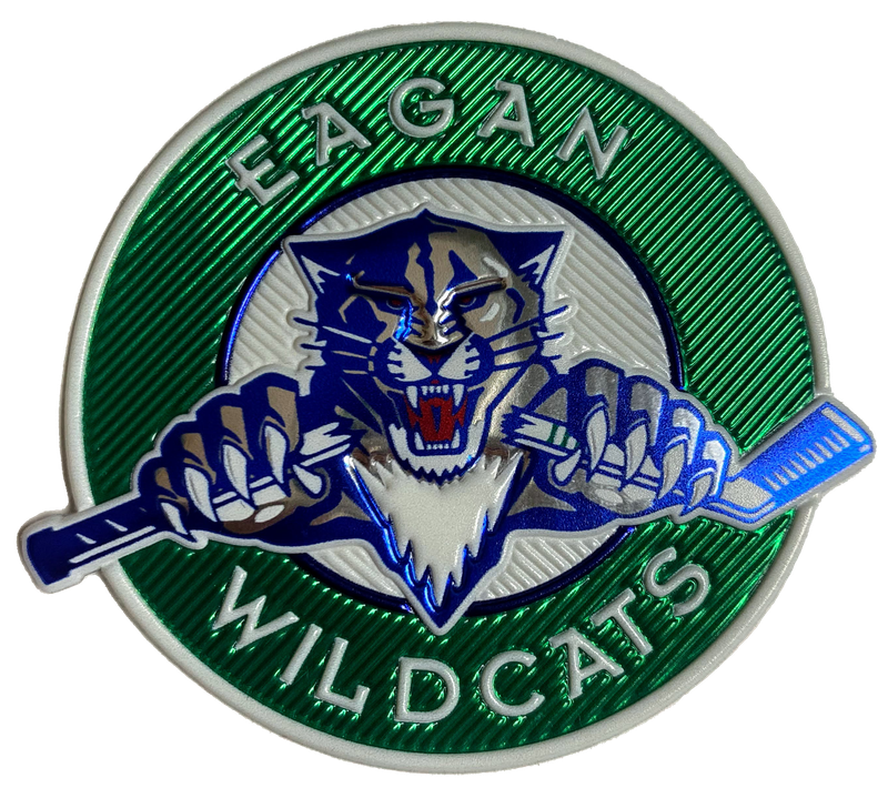 Eagan Hockey 3D Embossed Metallic Emblem