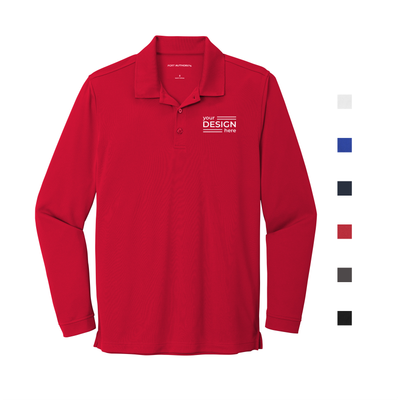 Port Authority Dry Zone UV Micro-Mesh Long Sleeve Polo