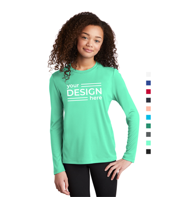 Sport-Tek Youth Posi-UV Pro Long Sleeve Tee