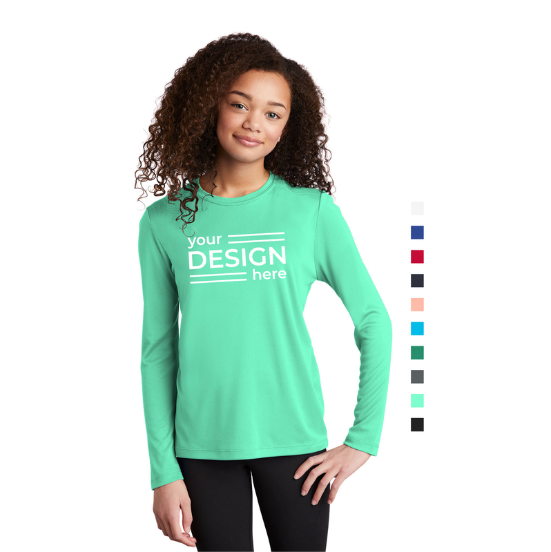 Sport-Tek Youth Posi-UV Pro Long Sleeve Tee