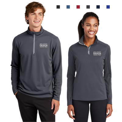Sport-Tek Sport-Wick Textured 1/4-Zip Pullover - Men's &amp; Ladies