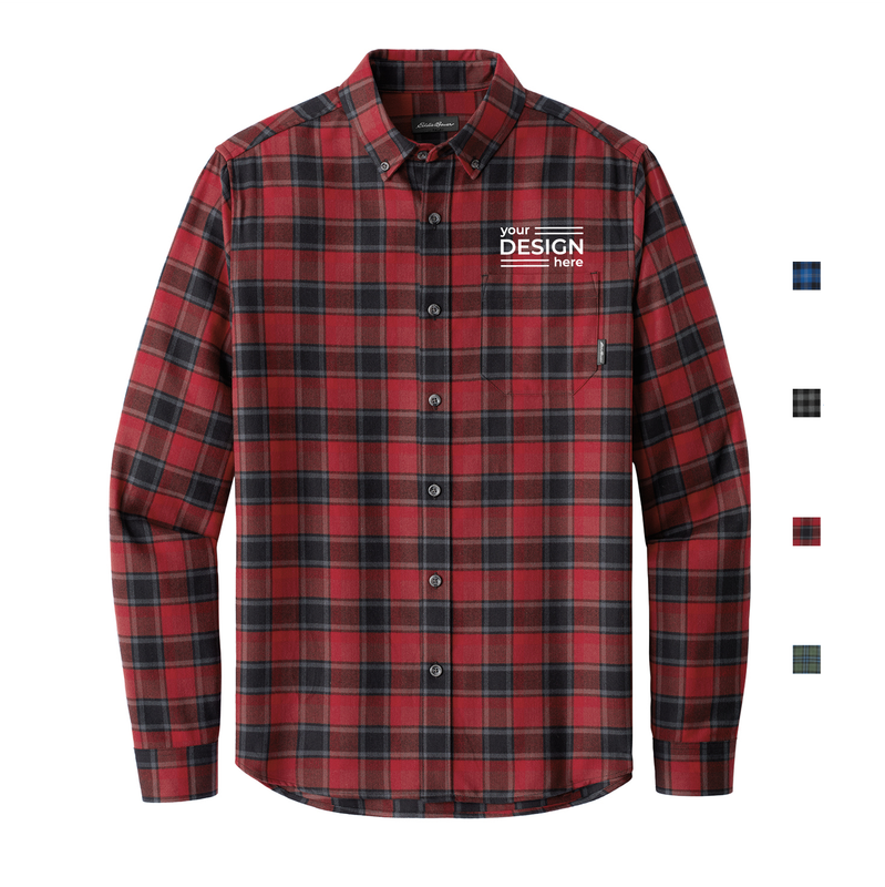 Eddie Bauer Long Sleeve Favorite Flannel Plaid Shirt