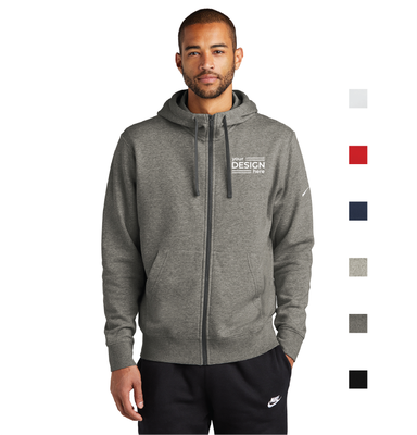 Nike Club Fleece Sleeve Swoosh Full-Zip Hoodie