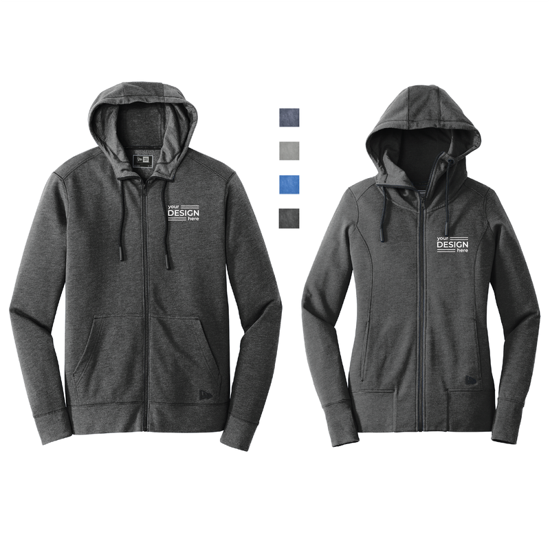 New Era Tri-Blend Full-Zip Hoodie - Men's &amp; Ladies