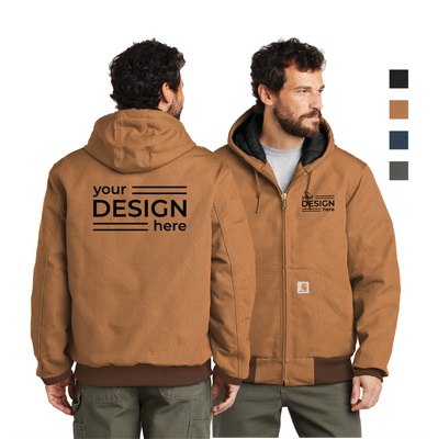 Carhartt Quilted-Flannel-Lined Duck Active Jacket - Regular &amp; Tall