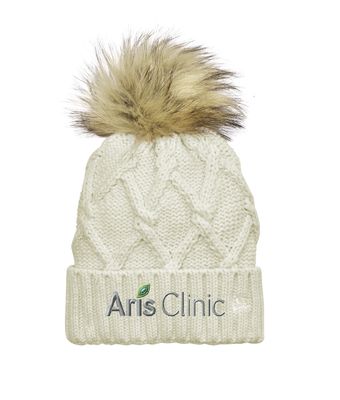 Aris Clinic New Era Faux Fur Pom Beanie
