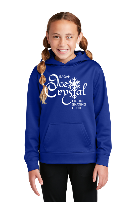 Eagan Ice Crystal Youth Sport-Wick Hoodie