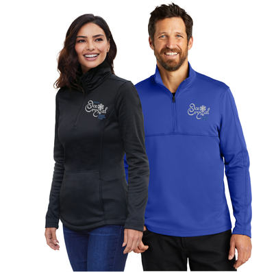 Eagan Ice Crystal Port Authority Smooth Fleece 1/4-Zip