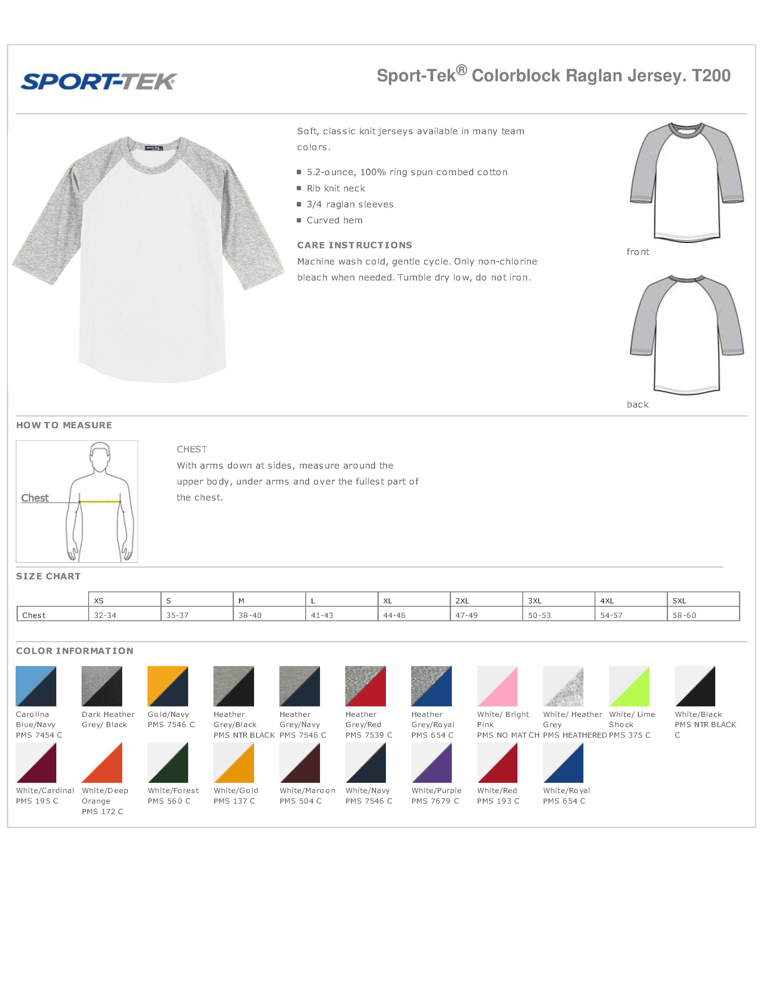Custom Sport-Tek Colorblock Raglan Jersey