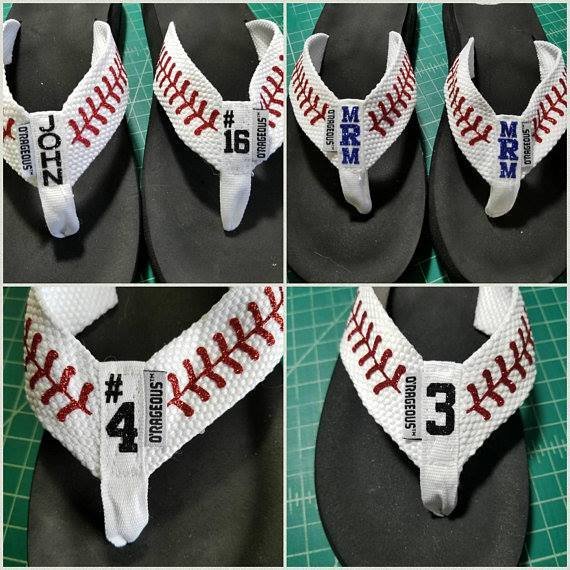 Personalized O'Rageous Women's Belted Thong Sandals - Personalized Flip Flop for Team Sport