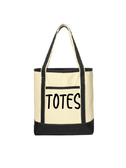 Designs Printed or Embroidered on Totes