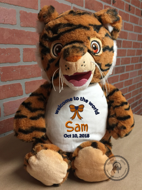 Custom Embroidered Tiger Cubbie - Signature Tiger
