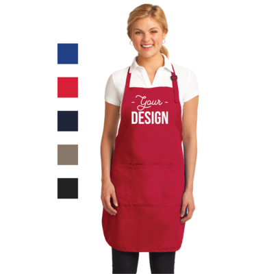 Port Authority Easy Care Full-Length Apron with Stain Release