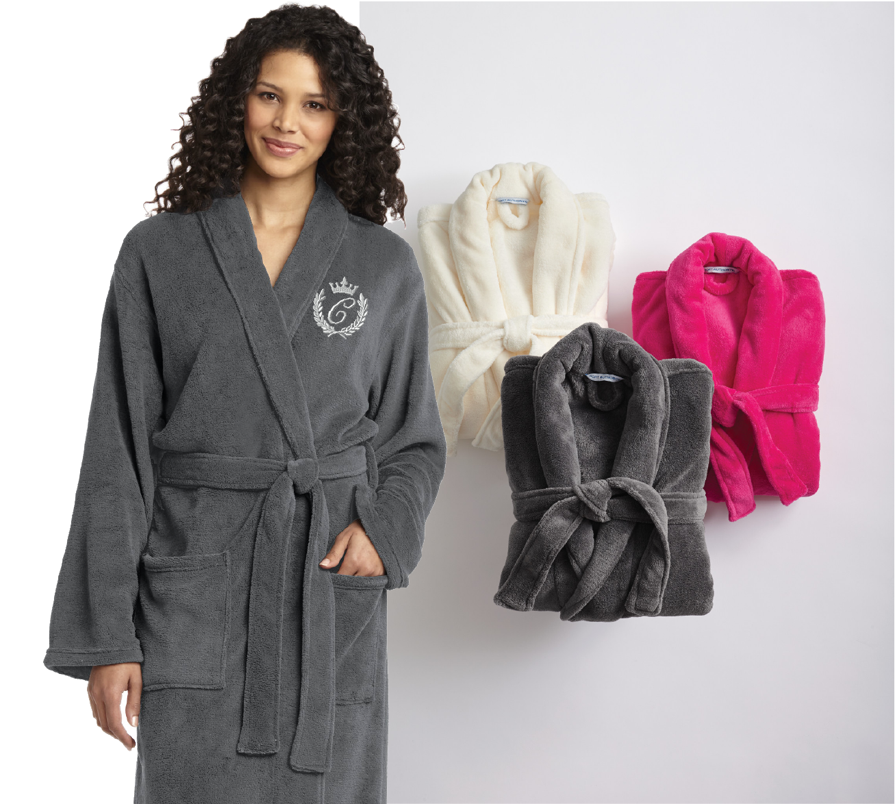 Port Authority Plush Microfleece Shawl Collar Robe