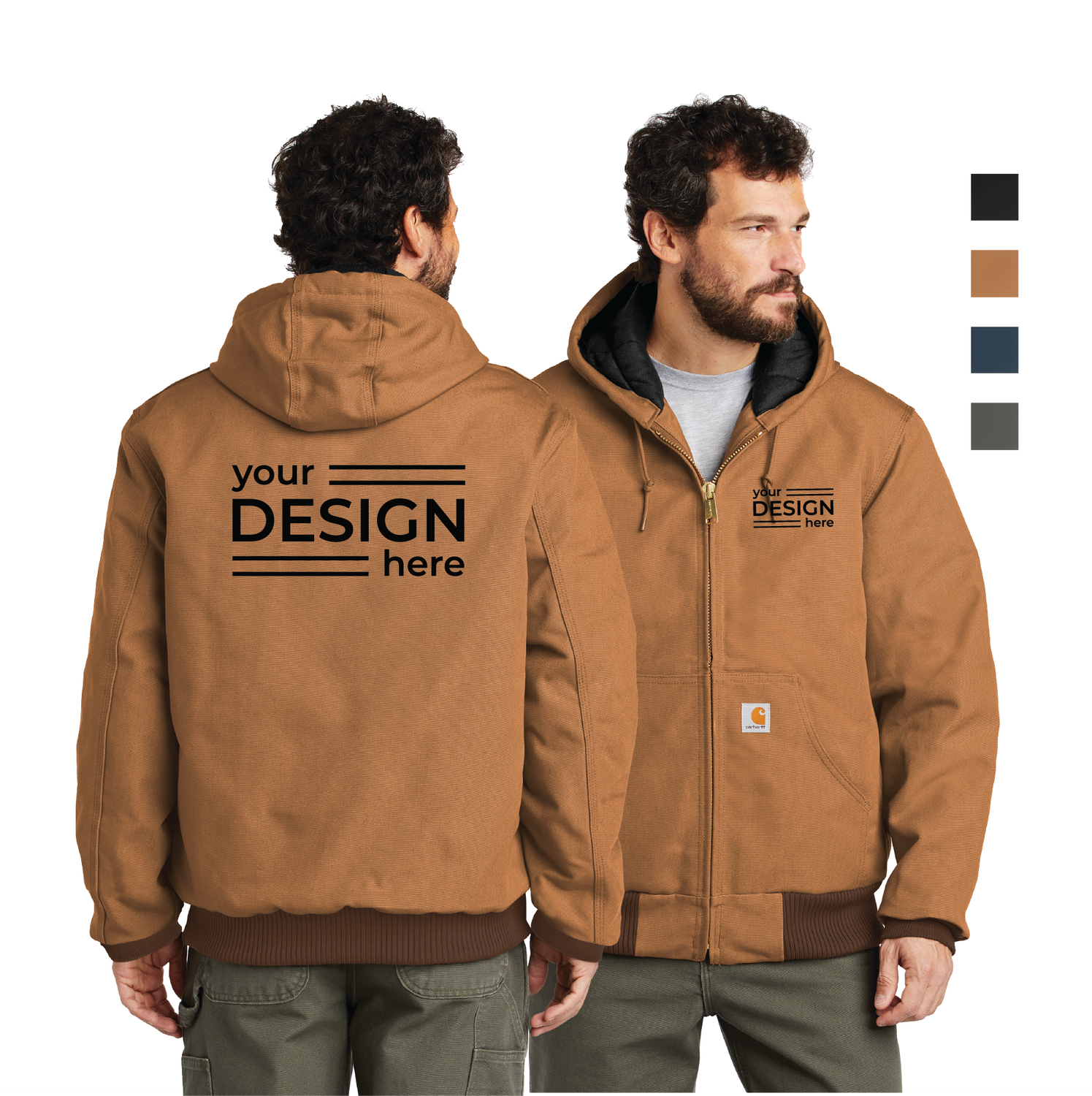 Carhartt Quilted-Flannel-Lined Duck Active Jacket - Regular &amp; Tall
