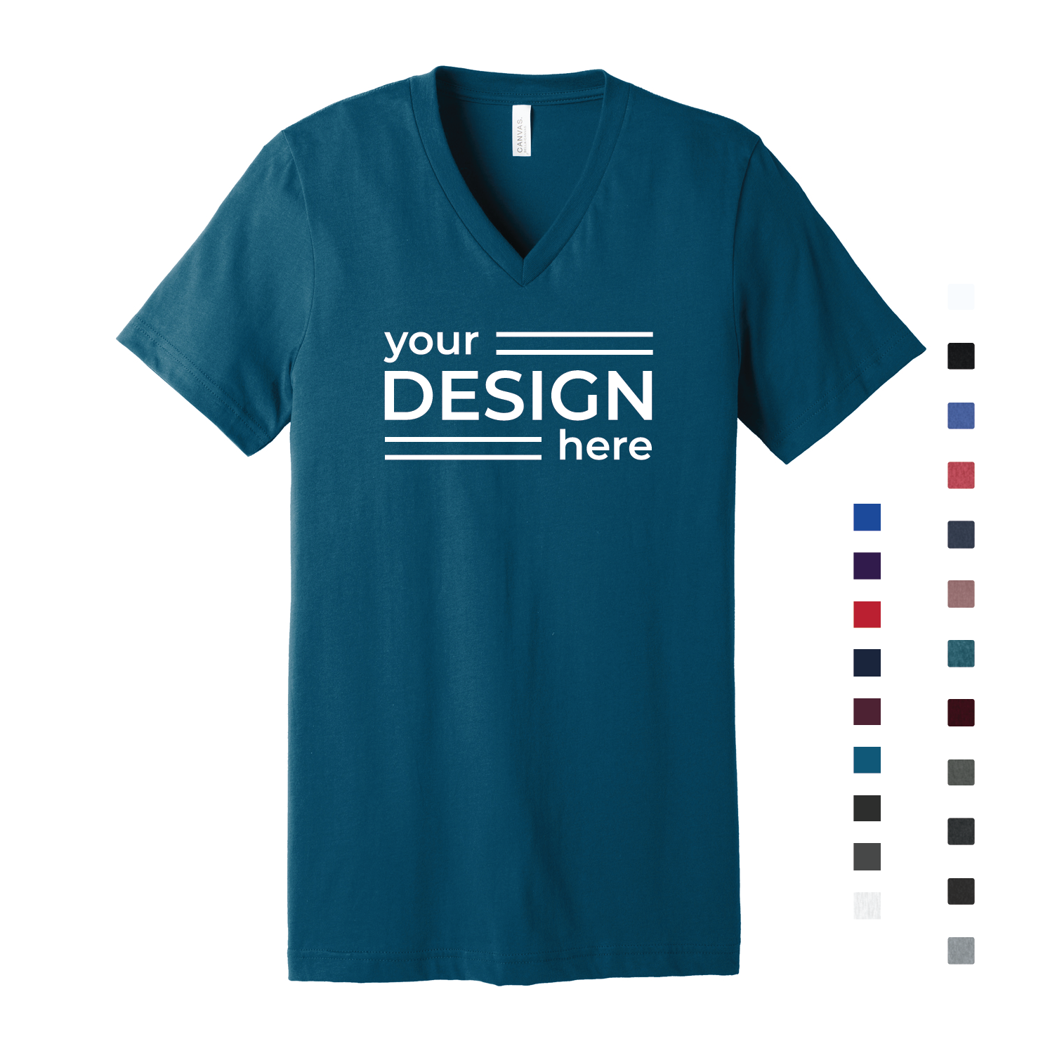 Bella Canvas Unisex Short Sleeve V-Neck Tee