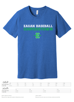 2020 Eagan Cooperstown Team Shirt - Adult and Youth
