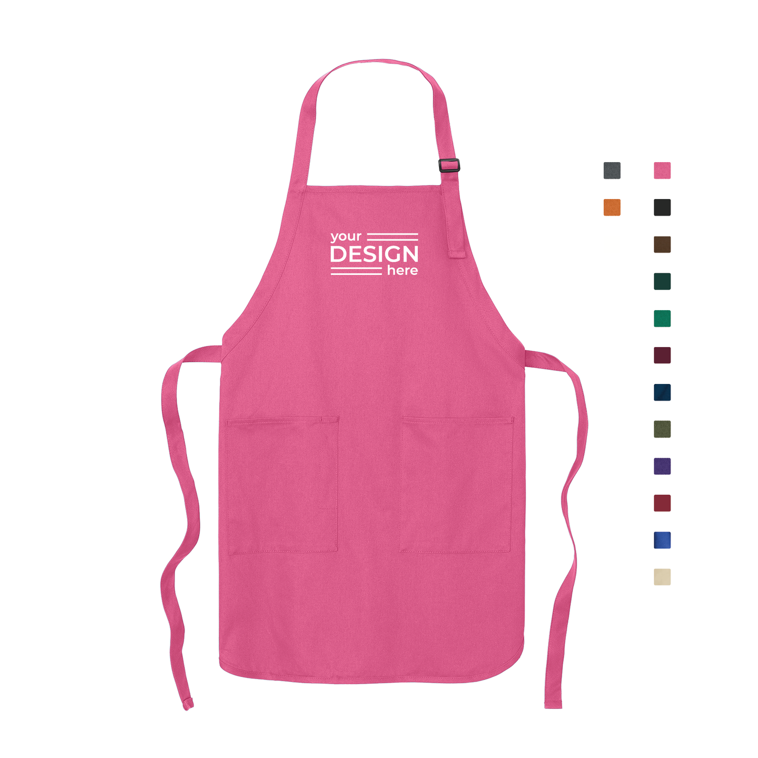 Port Authority Full-Length Two-Pocket Bib Apron