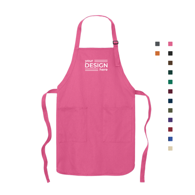 Port Authority Full-Length Two-Pocket Bib Apron