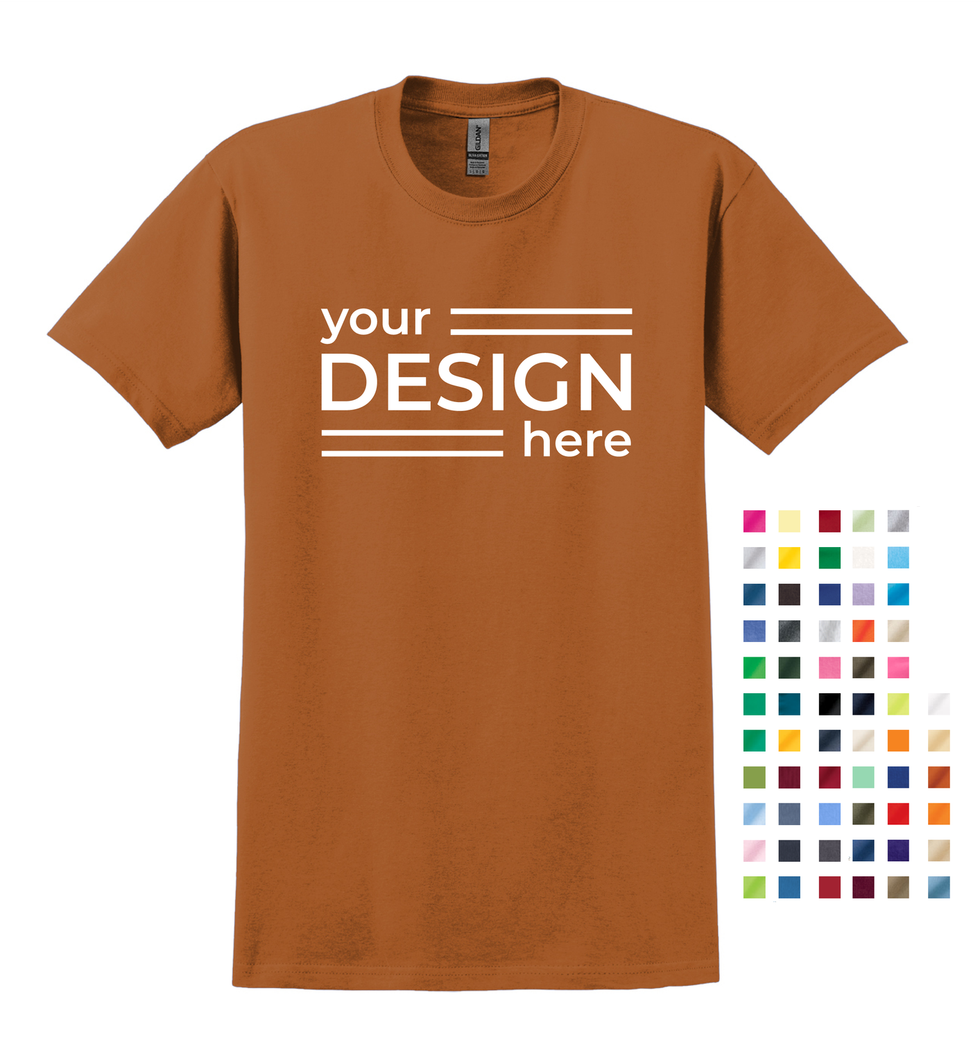 Gildan Ultra Cotton 100% Cotton Short Sleeve Unisex Adult T-Shirt